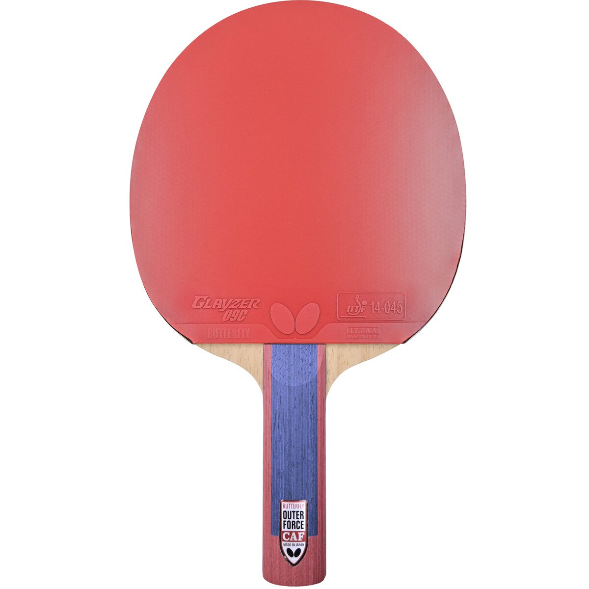 Butterfly Table Tennis - Outerforce CAF Pro-Line with Glayzer 09C - Straight (ST) - Front